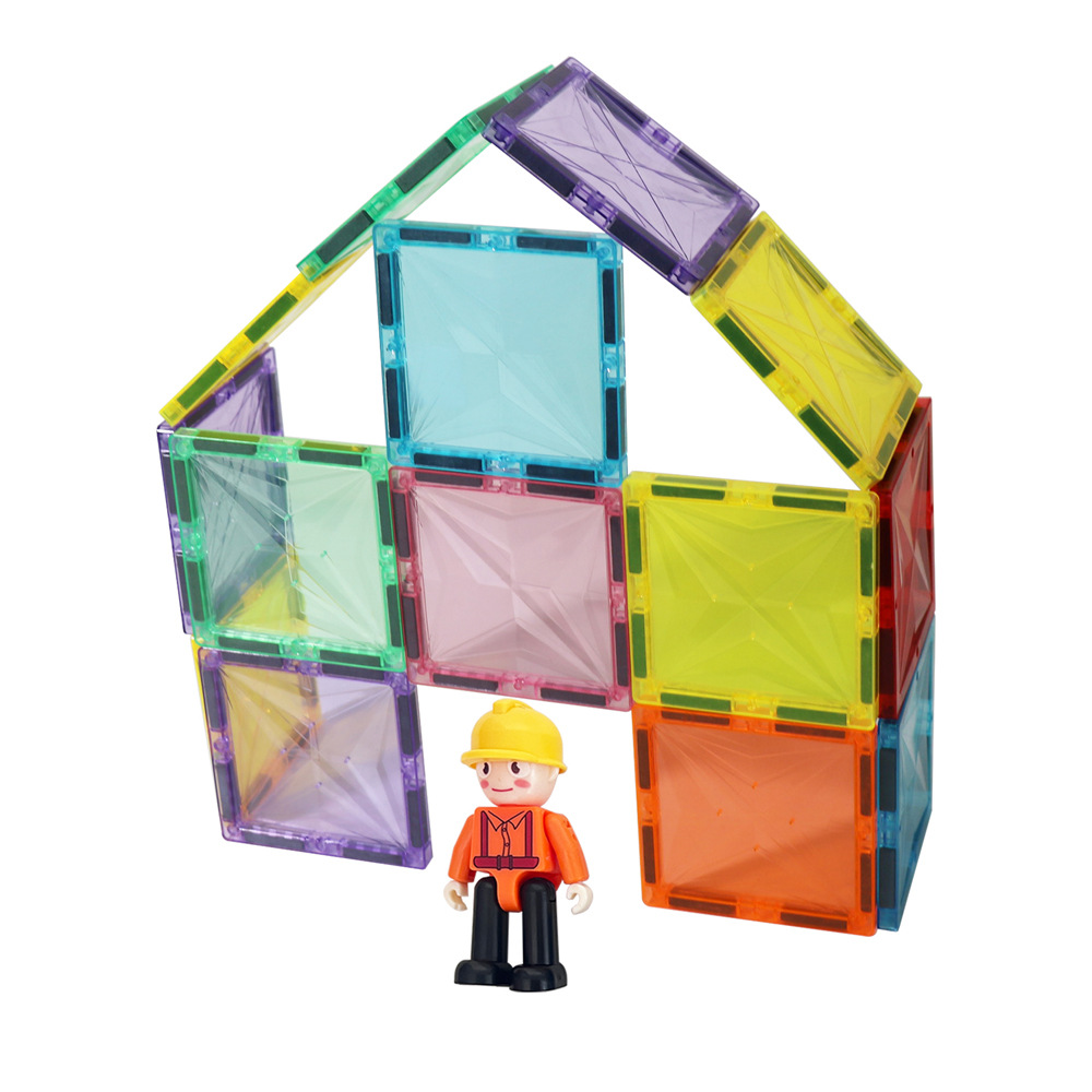 Magnetic Tiles Children's Building Blocks Educational Toys Gift Wholesale Scene Building Parent-Child Interaction Magnetic Attraction