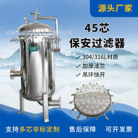 45芯40寸 精密过滤器 工业专业水前置保安 304不锈钢芯式过滤器