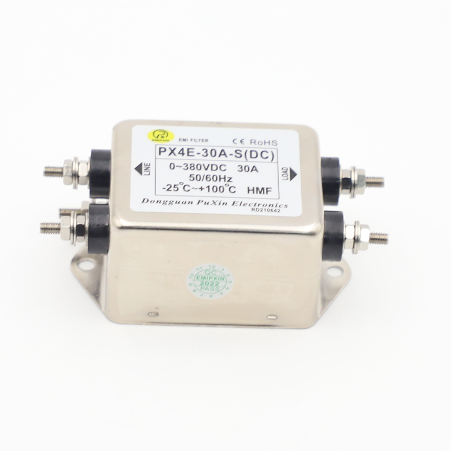 普鑫单相直流电源滤波器PX4E-30A-S(DC)频率元件自主研发批量优惠