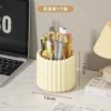 Striped Creamy Yellow [Swirl Single Pen Holder]