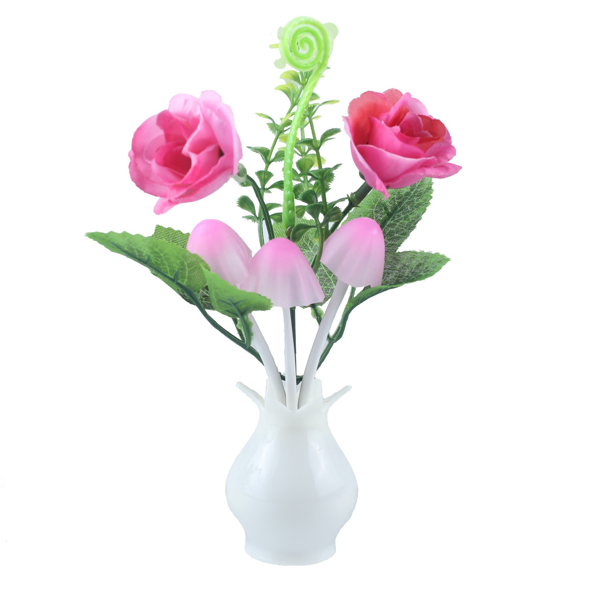 Transfronterizo creativo lámpara de regalo luz controlada lámpara de inducción colorido color-cambio luminoso florero noche luz Europea estándar americano estándar