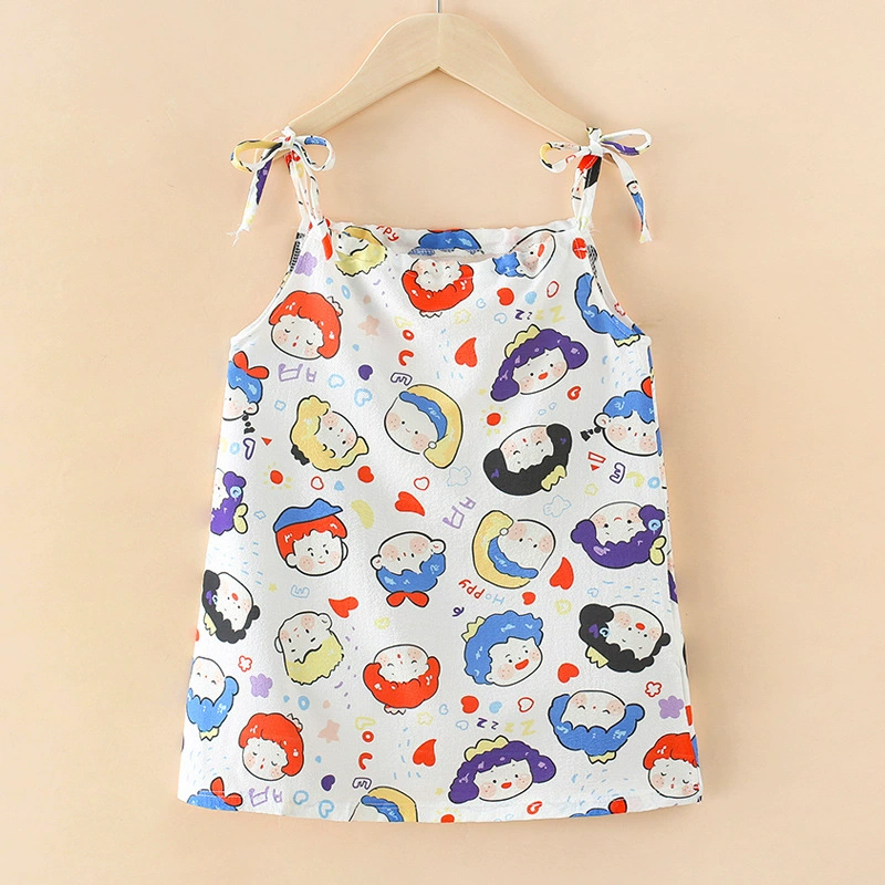 Летний маленький костюм принцессы, slip dress, безрукавное платье, юбка для девочек, для подростков