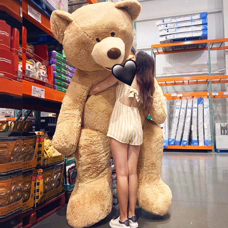 American Big Bear Plush Doll Teddy Bear Hug Bear 2m Stuffed Toy Gift for Girlfriend 1.8m Large Plush Toy