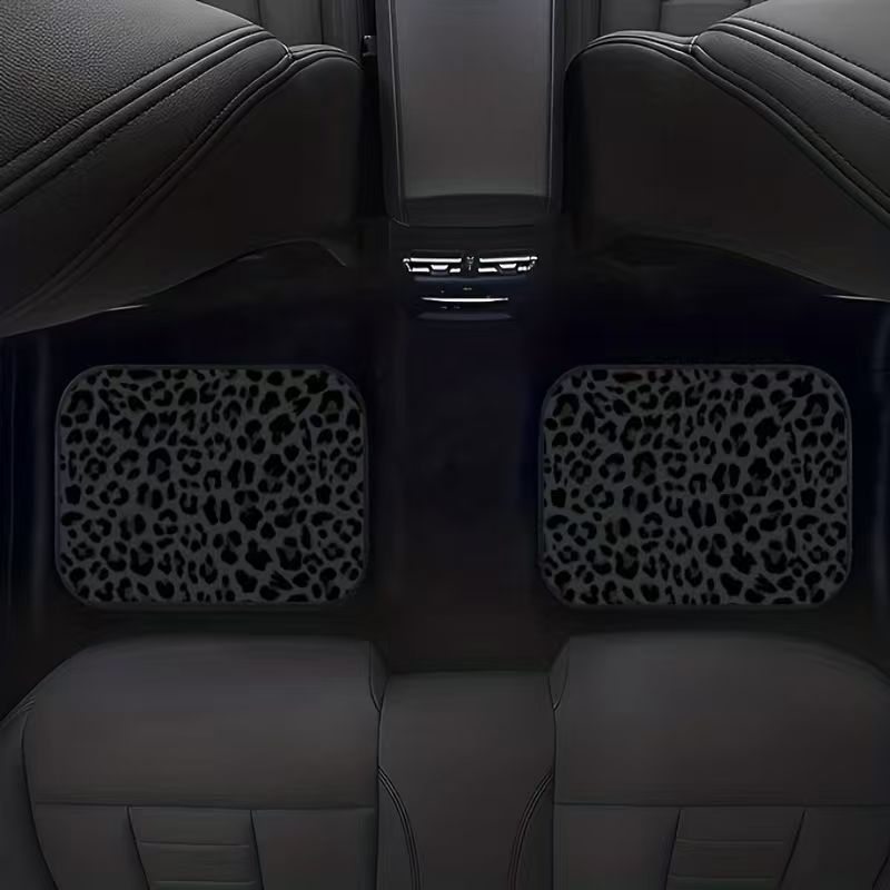 Cross-Border E-Commerce Black Leopard Print Universal Car Seat Cover, Popular in Europe and America, Temu, Mercado Libre, and Mexico