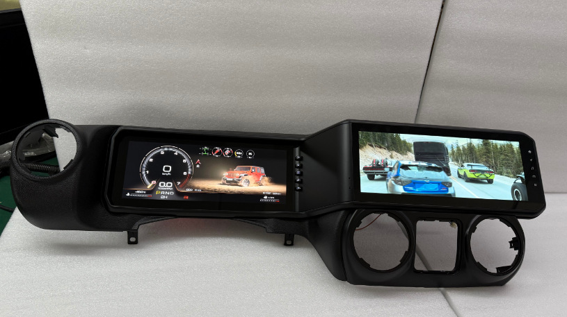Cross-border applicable to Jeep Wrangler dual-screen models 10-17 24inch Android smart car navigation all-in-one device