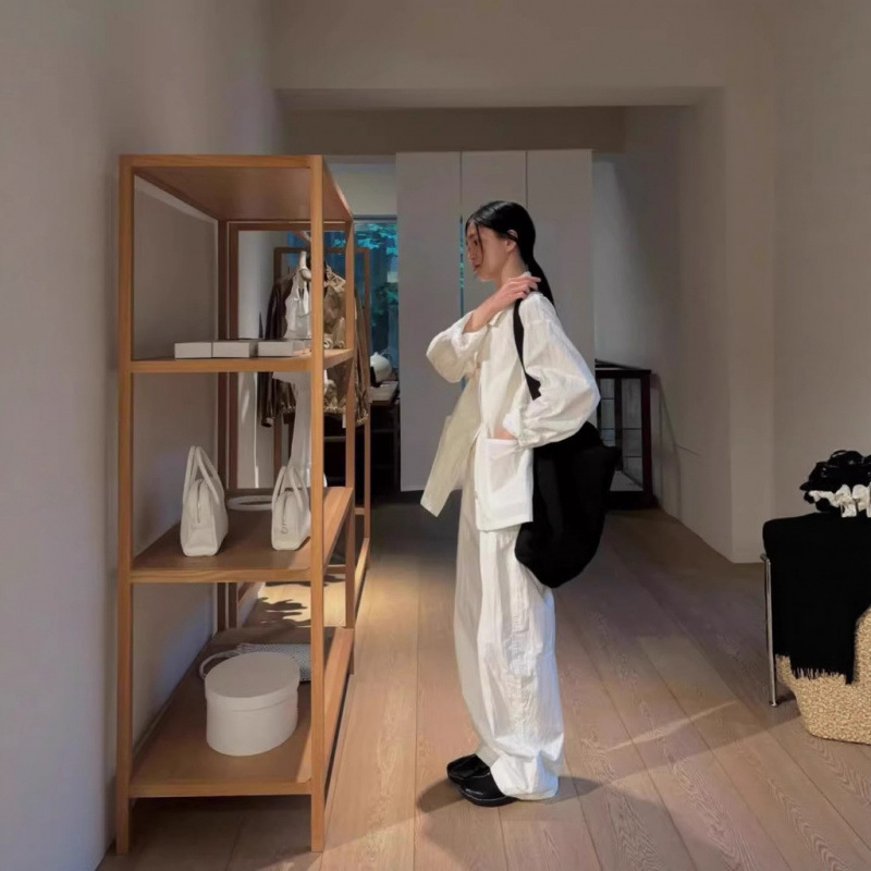 韩国  mo*oha  25春夏 Washed 水洗 尼龙混纺 休闲裤