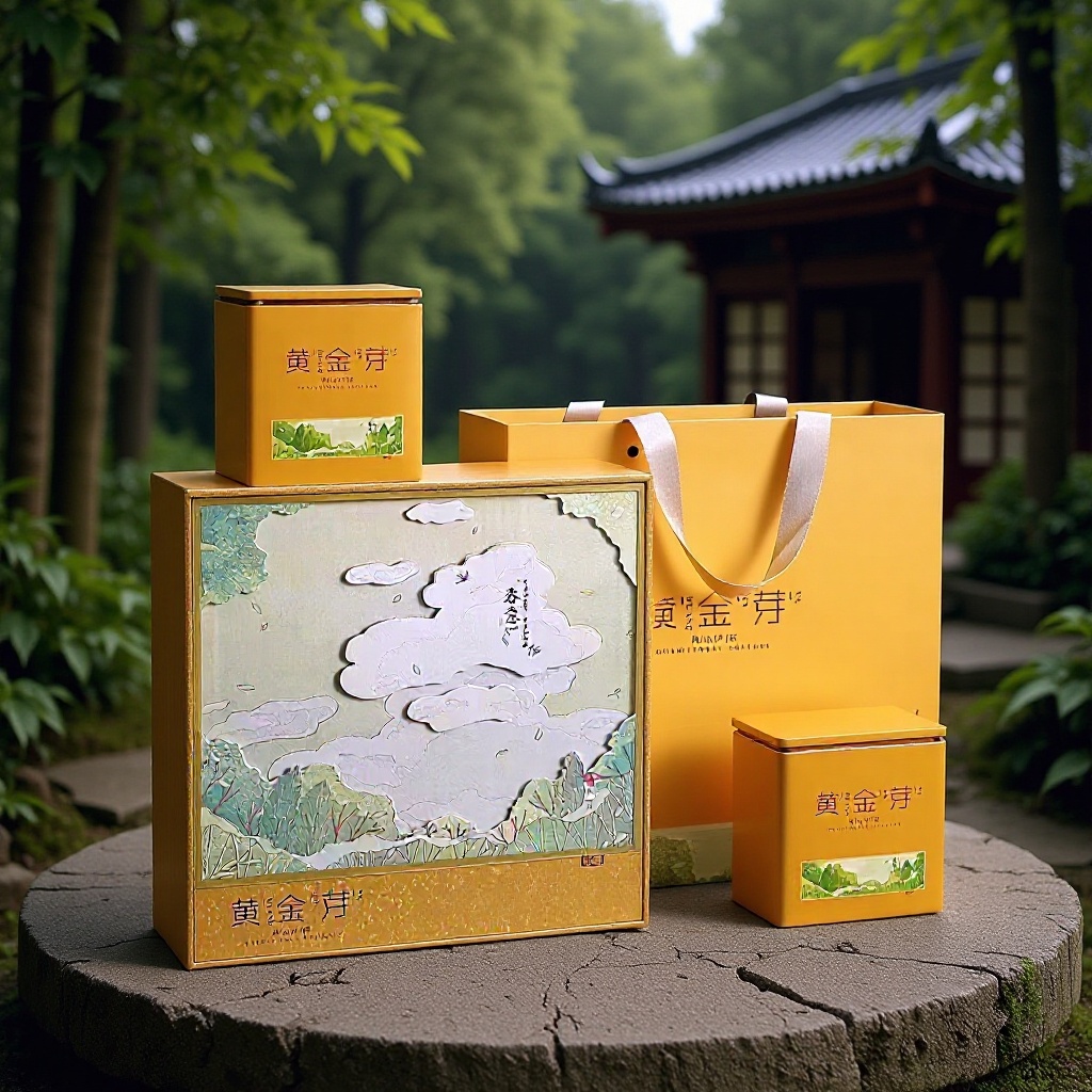 250-500克3D高货白茶黄金芽高端礼品盒茶叶空包装盒礼盒批发