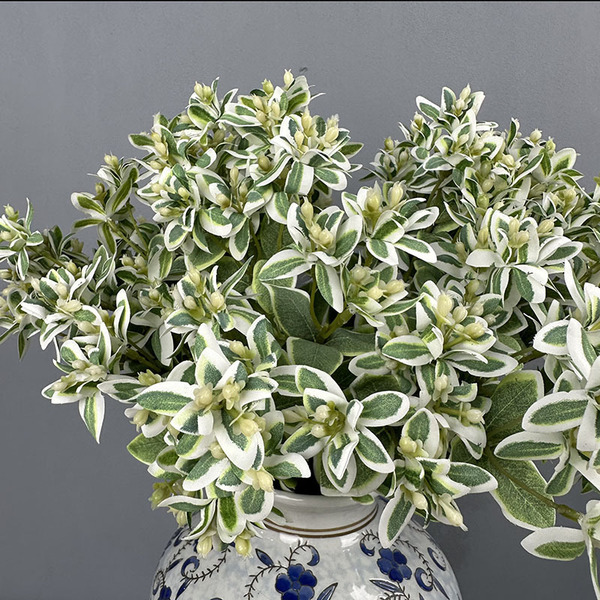 White edge leaf simulation plant green plants wholesale simulation…