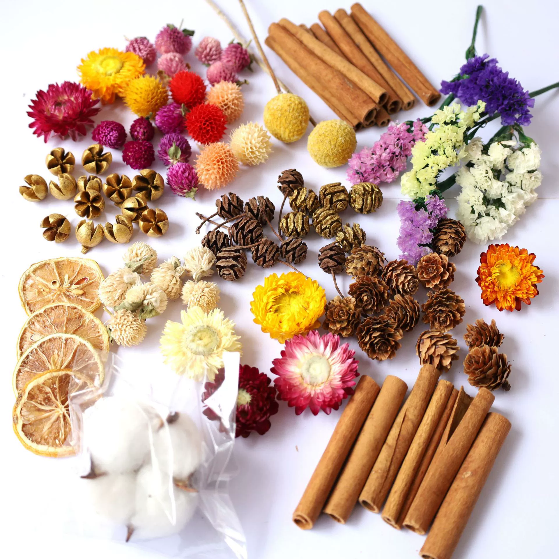 Сухофрукты сухофрукты diy материал хлопок сосновые шишки корицы лимон съемки реквизит детский сад DIY материал ручной работы