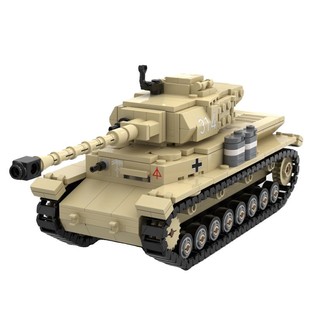 MOC building blocks compatible with Lego 67881 IV G TANK Military World War II model small particle toy boy