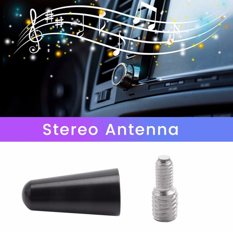 Cross-Border Hot-Selling Car Modification Aluminum Alloy Radio Short Antenna 3cm Universal Threaded Decoration