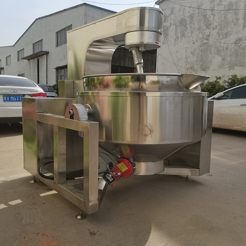 阿胶糕行星搅拌炒锅 山东酱料加工设备 海鲜酱无死角搅拌炒锅