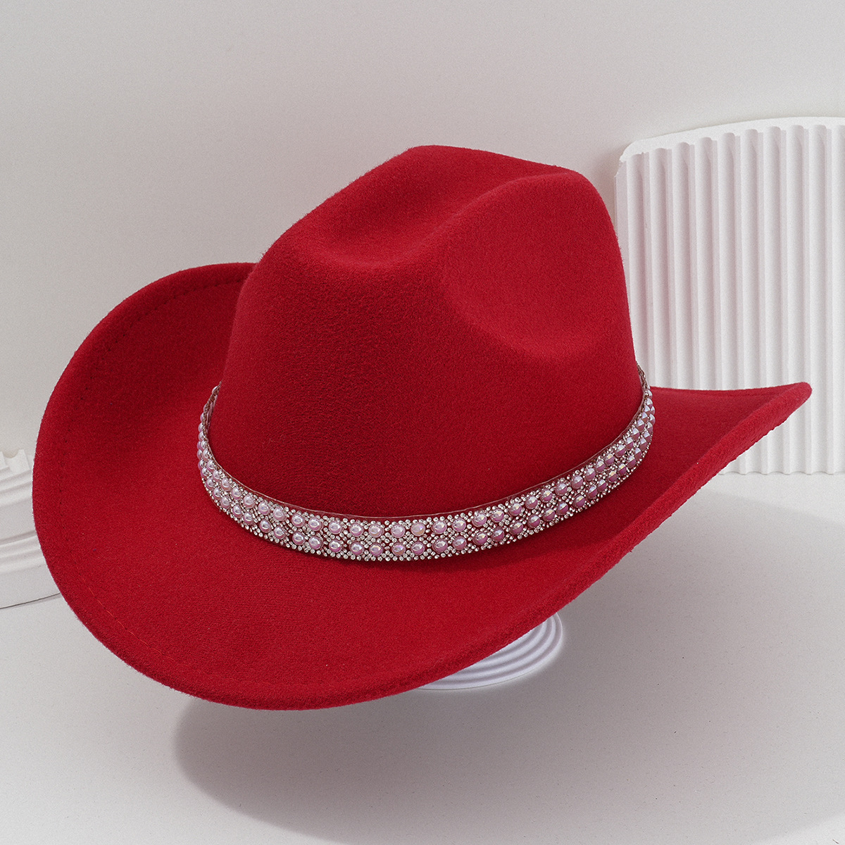 Sombrero de Vaquero para Novia de Poliéster Térmico para Bodas y Conciertos image 12