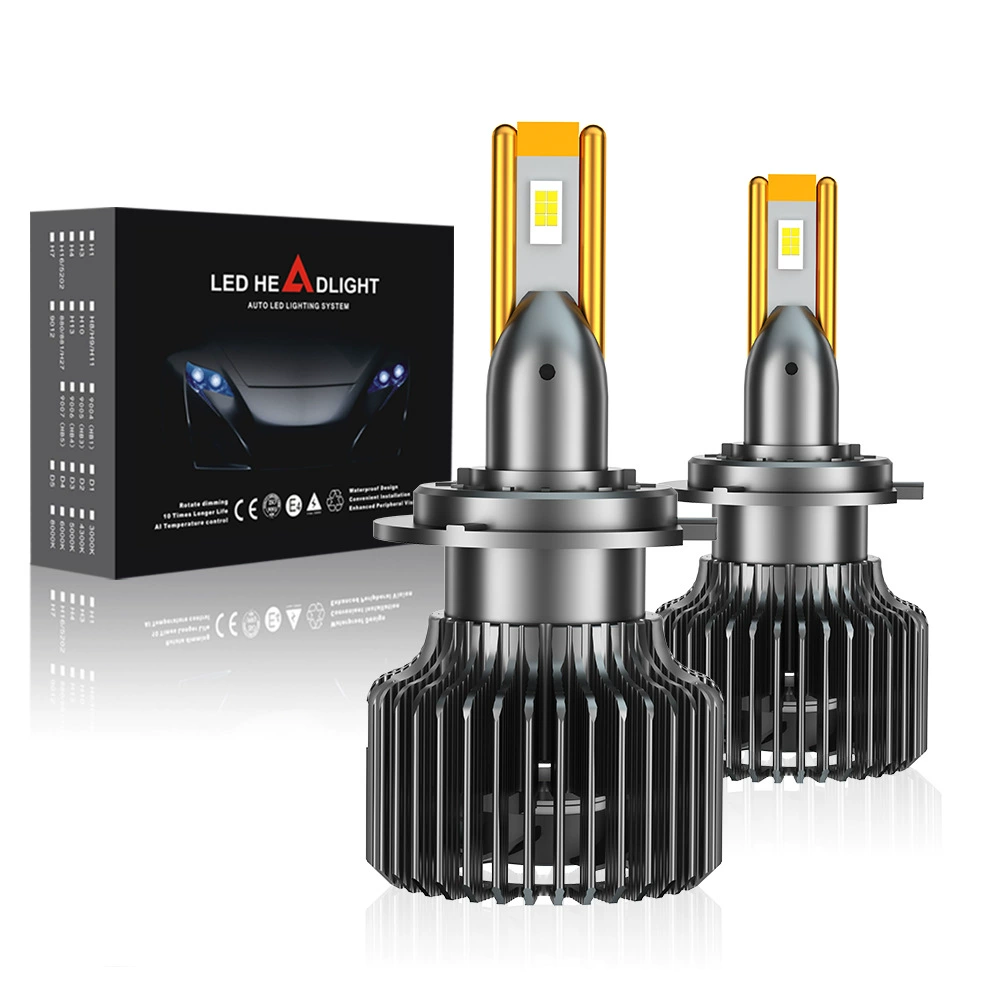 Автомобильные LED фары мощные фары двойная медная труба внешний привод 3570 универсальные модифицированные автомобильные светильники