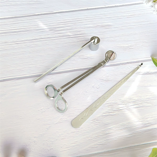 Silver round cover 3-piece set