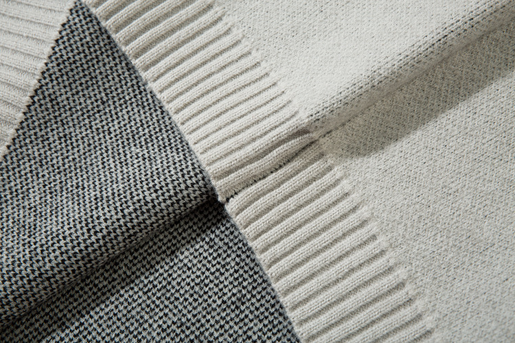 Herrenbekleidung Herbst und Winter Langarmpullover Street Trend Lockerer halboffener Kragen Trendige Strickoberteile für Herren und Damen_voghion.com
