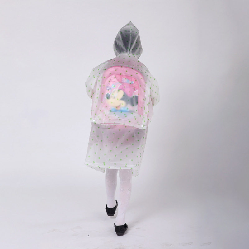 흰색 배경 녹색 별 배낭