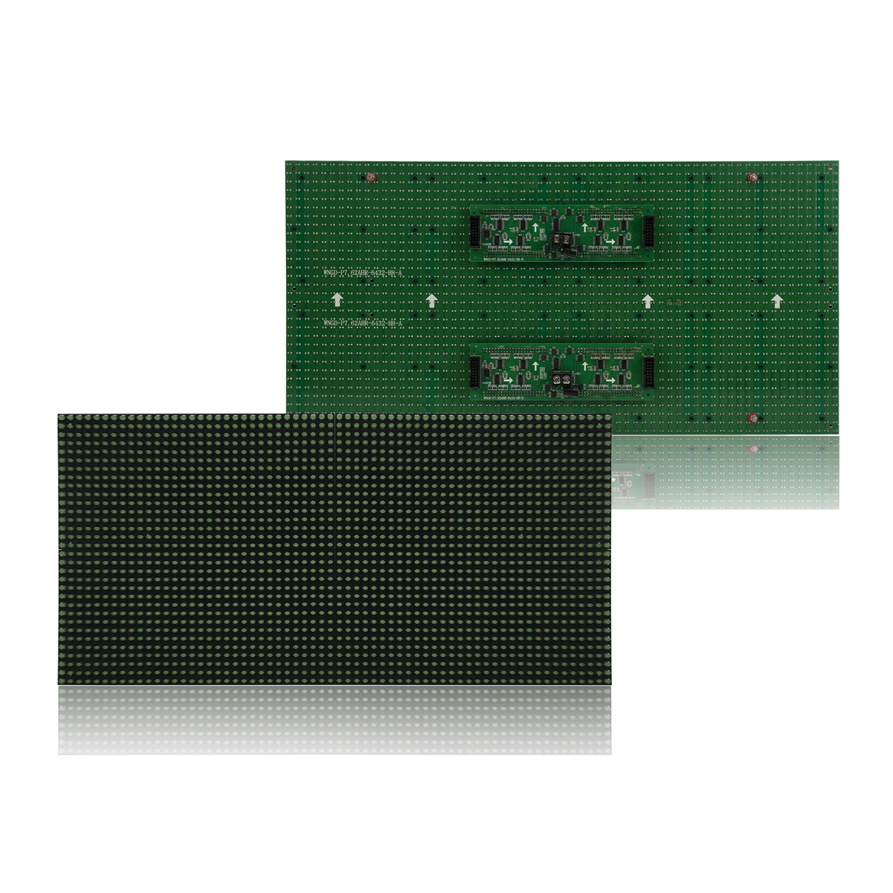 LED��ʾ����Ԫ��P7.62��ư뻧��ģ�������ƴ�ӳ�����