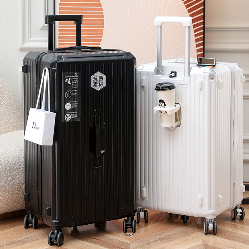 Equipaje de gran capacidad estudiante mudo masculino rueda universal engrosada caja de carro exportación femenina contraseña japonesa caso de cuero ins