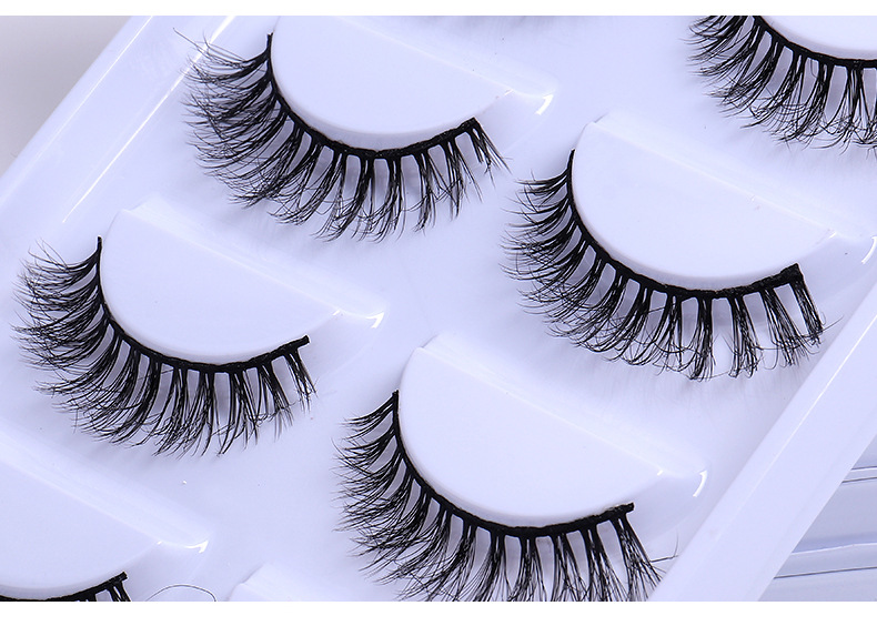 Vacation Classic Style Solid Color Artificial Fiber False Eyelashes 1 Set display picture 2