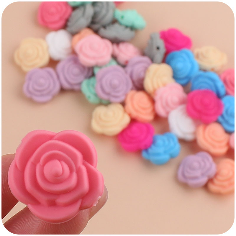 Bebé suministros de dibujos animados de doble cara Rosa mordedor creativo DIY silicona mordedura molar pezón cadena pequeños accesorios