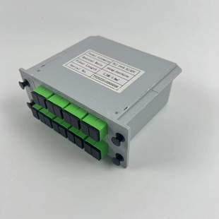 Optical splitter 1*2 1*4 1*8 1*16 plug-in SC/ECC optical splitter PLC plug-in box FTTH