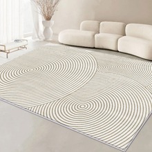 跨境防滑客厅地毯地垫耐脏易打理抽象卧室沙发茶几毯床边短羊绒毯