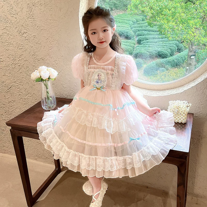 Детский костюм маленькой принцессы, платье, западный стиль, стиль Lolita
