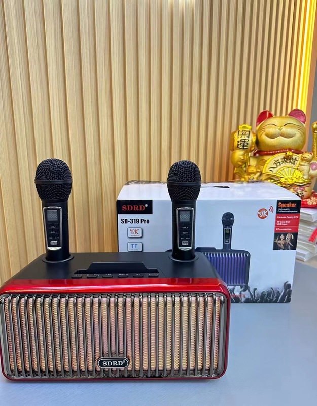 Sd319proワイヤレスbluetoothスピーカー携帯電話テレビポータブルデスクトップk歌音響デュアルマイク一体型|undefined