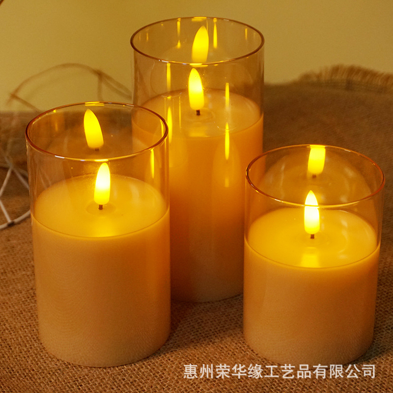 LED remote control electronic candle glass home wedding birthday…
