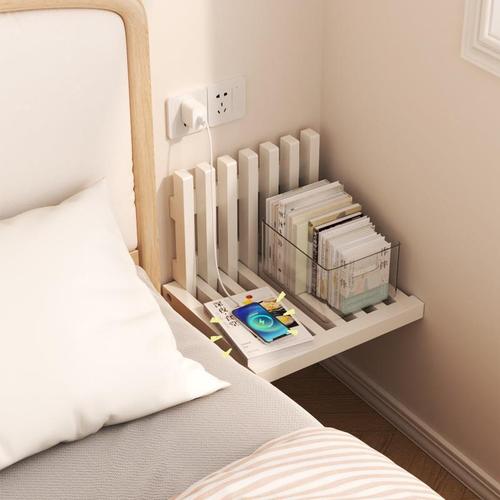 Bedside table, small coffee table, modern simple storage box, multi-functional bedroom cabinet, master bedroom solid wood hanging creative storage rack