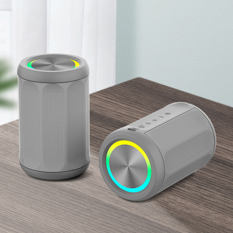 新しい布で包まれた小型鋼砲 Bluetooth スピーカー便利なミニ小型スピーカー サブウーファー スピーカー携帯電話 TWS インターネット|undefined