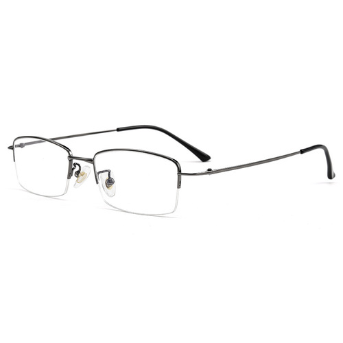 高启兰同款镜架批发9280CT商务半框男士眼镜框超轻纯钛近视眼镜女