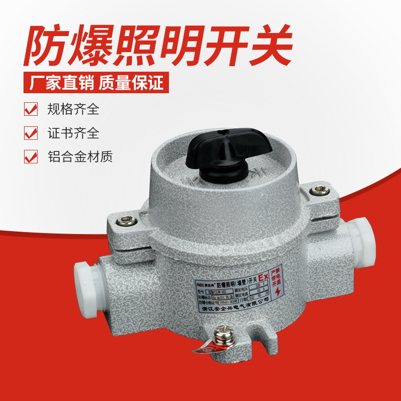 防爆照明开关SW-10防爆控制开关220V380V10A防爆防腐照明转换开关