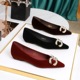 3685-K77 Korean version sexy shallow mouth low heeled women's shoes with rhinestone decoration pointed toe, stepped on slope heel, elegant single shoe for women