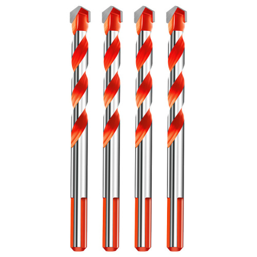 Bawang Drill stainless steel drilling special aluminum alloy triangular drill concrete cement high hardness drill bit manufacturer direct sales