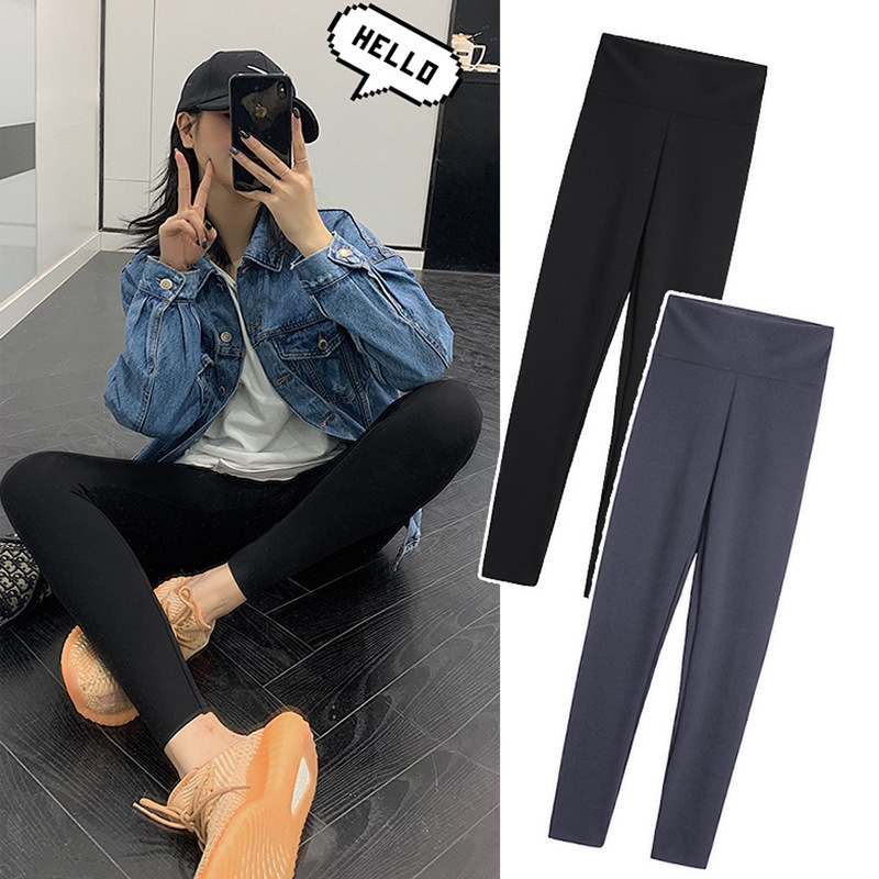 Shark Pants Women's Leggings for Outer Wear Summer Spring and Autumn Fleece-Lined High Waist Tummy Control Yoga Barbie Pants One Piece Drop Shipping Special Price