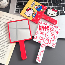 可爱Kitty猫手持镜子便携随身带补妆化妆镜学生宿舍迷你小手柄镜