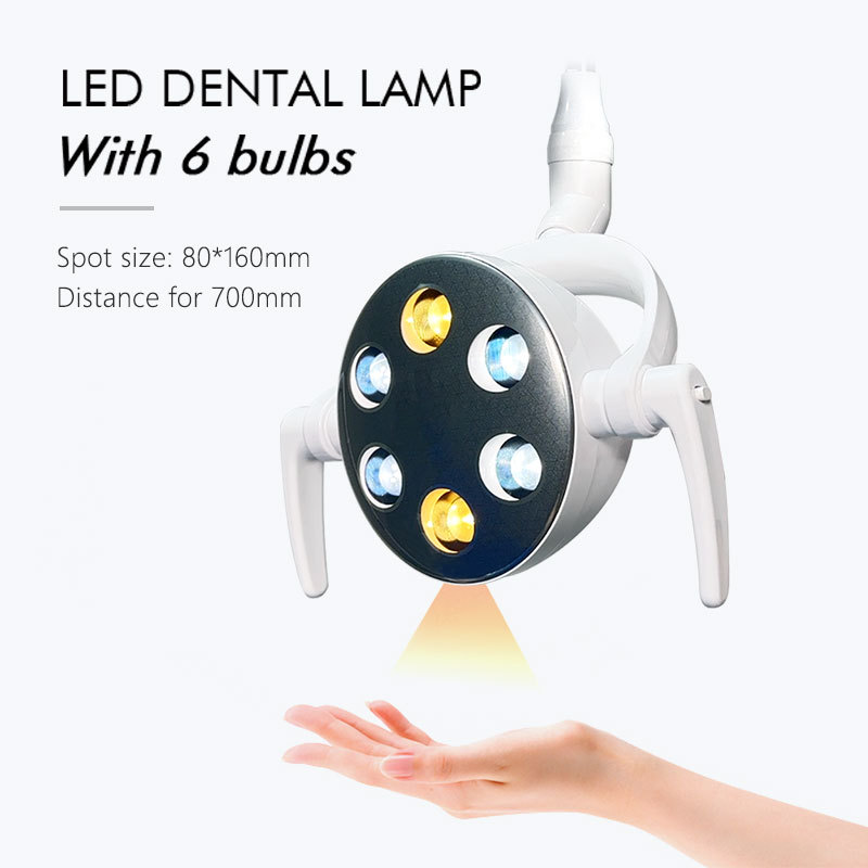 Silla dental Lámpara oral de seis cuentas Lámpara dental Lámpara dental Silla de tratamiento integral