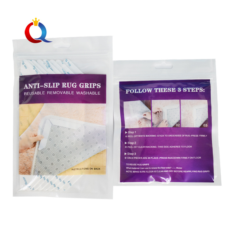 En stock triángulo negro nubes traceless estera antideslizante alfombra pegatinas fijas PU lavable manta antideslizante pegatinas