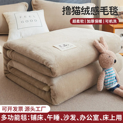 ミルク絨毯冬二重厚手ソファ昼寝絨毯ストールカバー毛布フランジコーラルベルベットシーツ卸売