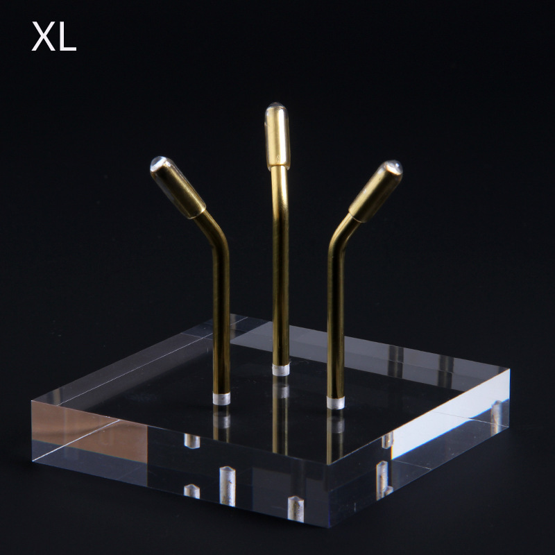 新款黄铜配亚克力水晶球底座晶体矿物原石展示架矿标标