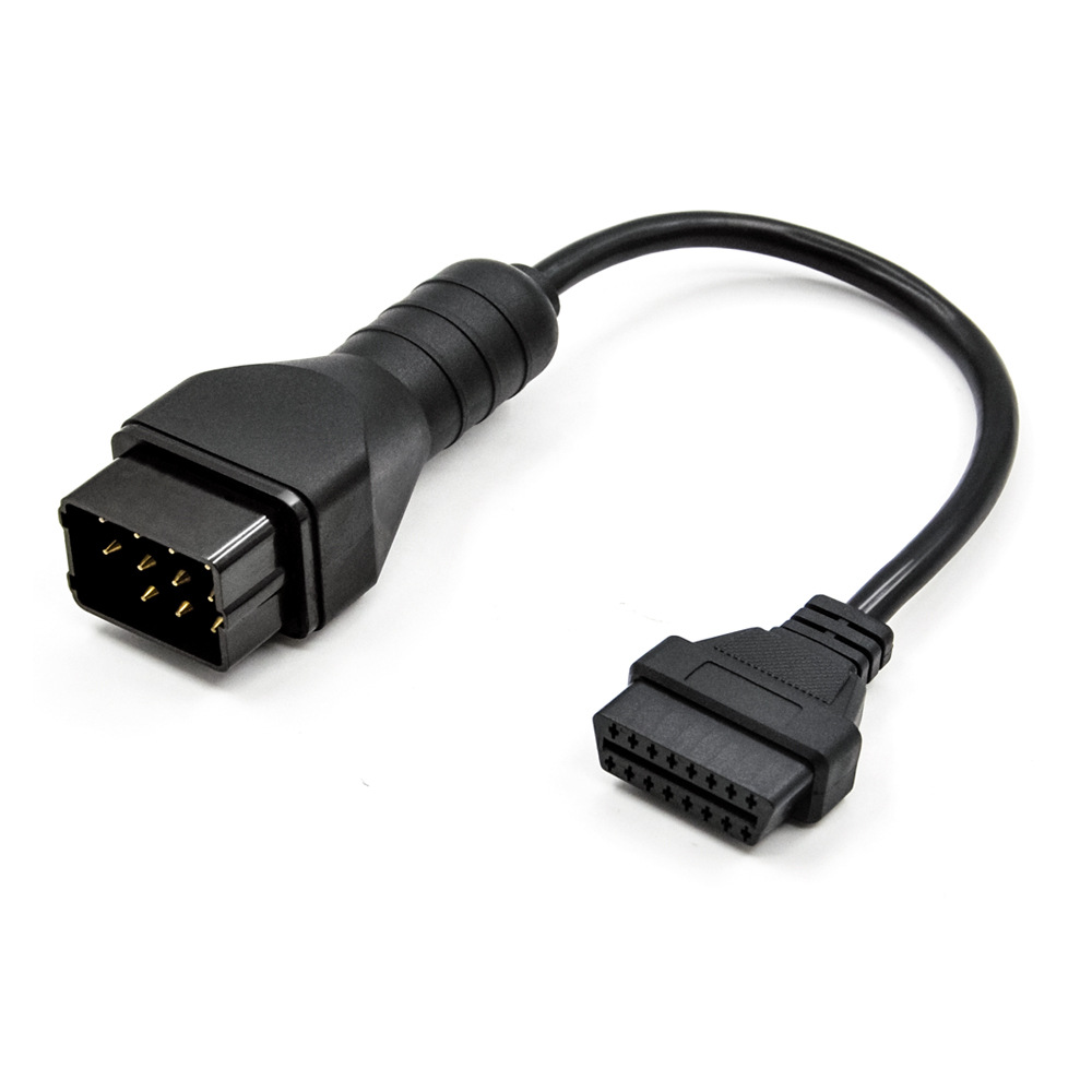Diagnostic Cable For Renault 12PIN To OBD2 16PIN OBD2 Cable