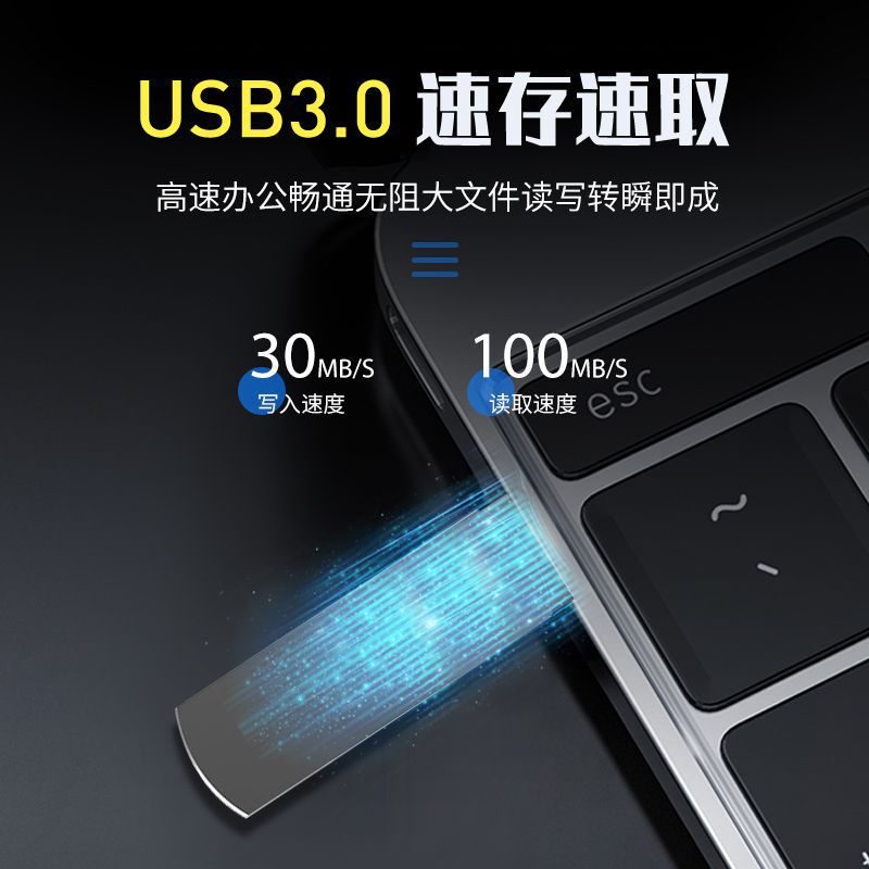 朗科U681メタル回転式USBメモリUSB3.0高速USBメモリ車載音楽大容量データ暗号化高速|undefined