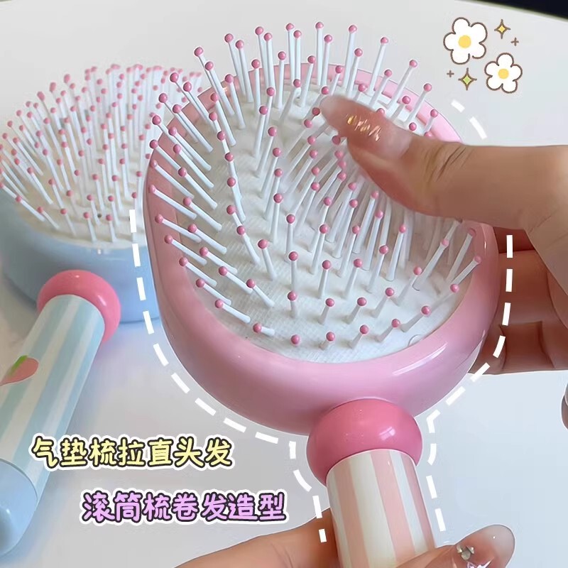 飴色のエアクッションの櫛の皮マッサージの櫛の女子学生の高い顔の価値の旅行は携帯してかわいいです。|undefined