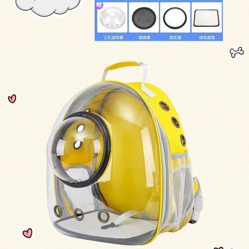 넓은 공간과 대용량 노란색 투명 모델