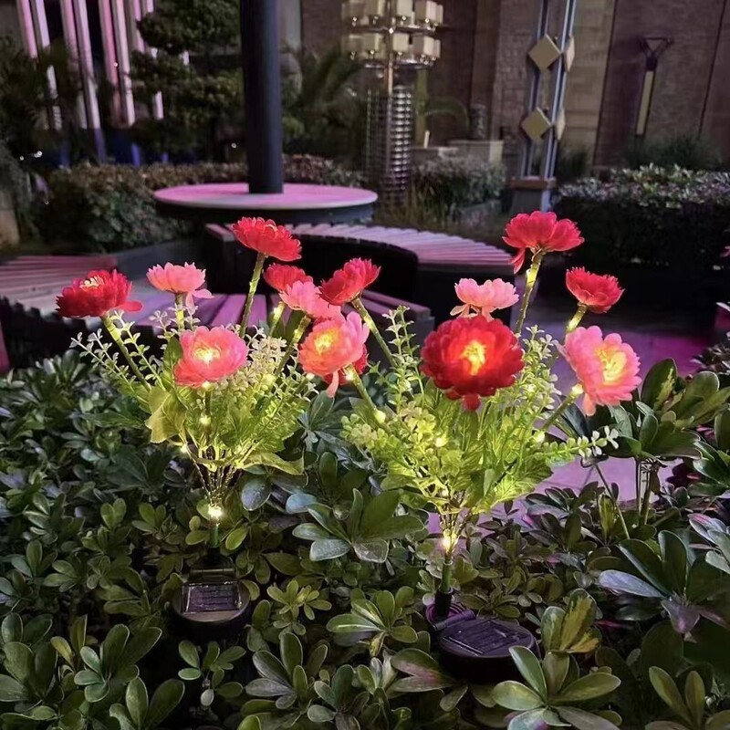 新款跨境太阳能灯户外防水庭院花灯地插灯草坪灯小夜灯景观氛围灯|undefined