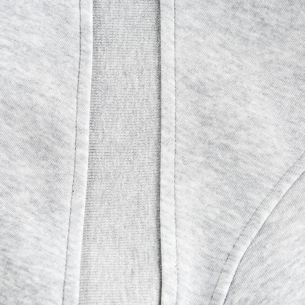 Trendiges Herren-Sweatshirt mit Kapuze und Cardigan – geteiltes Dekonstruktions-Patchwork-Design mit Reißverschlusstaschen, lockere Passform, einfarbig passend zu allen_voghion.com