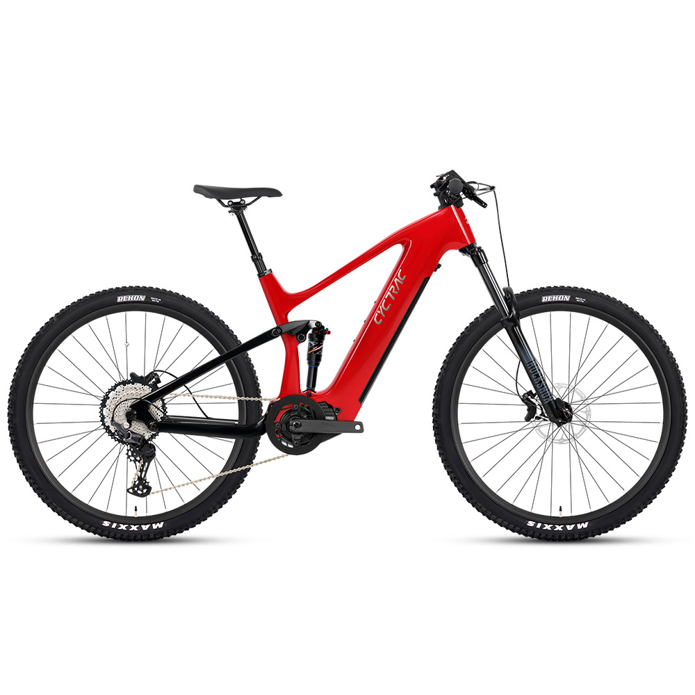 EM10 asistido eléctrico bicicleta de montaña marco de fibra de carbono de cola suave M510 motor central de ocho direcciones a prueba de choques de carretera image 5