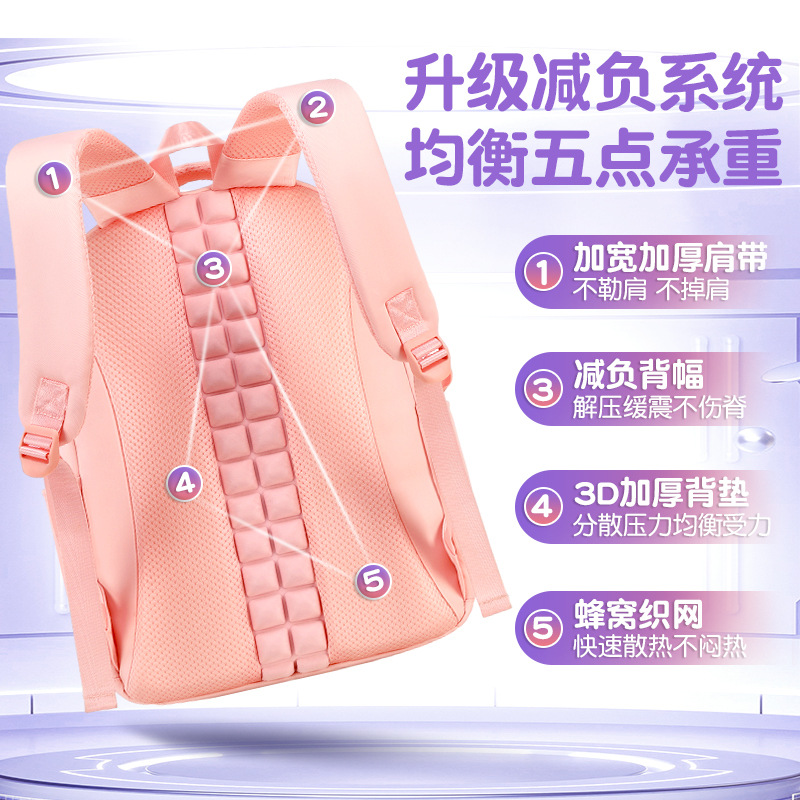 2024 Nueva Tela Escocesa niños estudiante de La Escuela Primaria Mochila De Grado 1-3-6 de tela Oxford mochila ligero chica